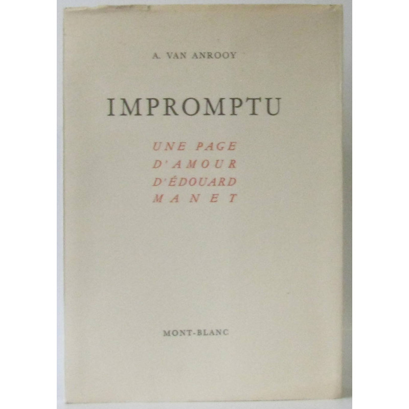 Impromptu une page d'amour d'Edouard Manet