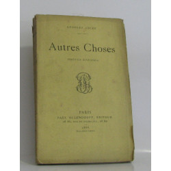 Autres choses (poésies diverses)