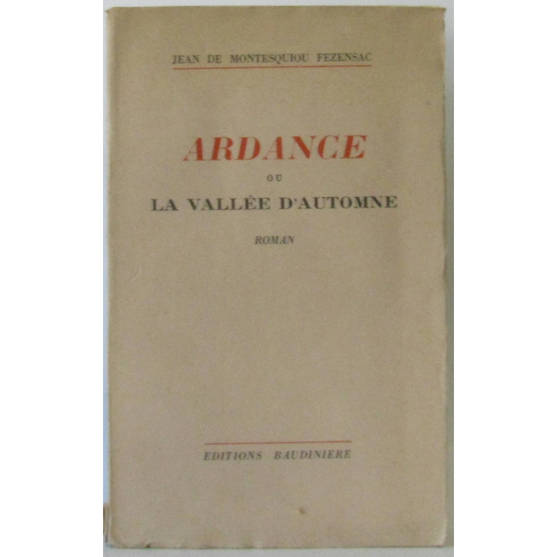 Ardance ou la vallée d'automne