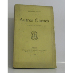 Autres choses (poésies diverses)