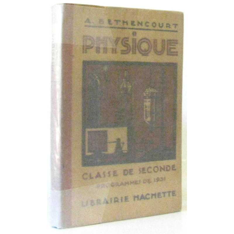 Physique classe seconde programme de 1931