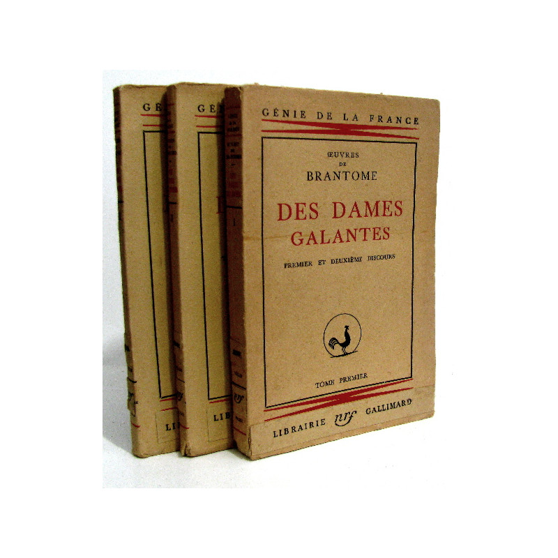Des dames galantes. coll. Génie de la France. complet en 3 petits...