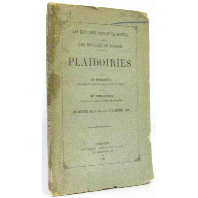 Les expulsés devant la justice Plaidoiries (audience des 24...