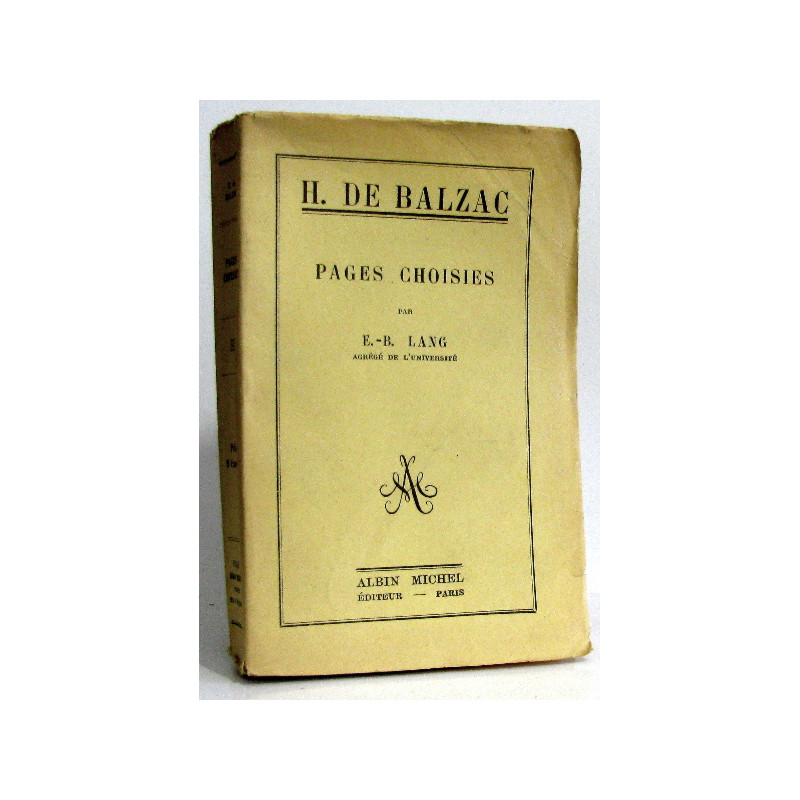Pages choisies par E.-B. Lang