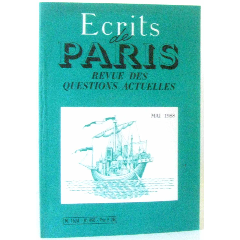 Écrits de Paris revue des questions actuelles N°490