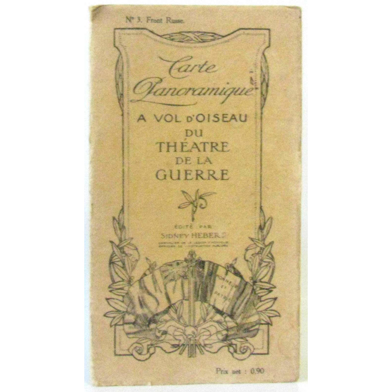 Carte panoramique a vol d'oiseau du théâtre de la guerre N°3 le...