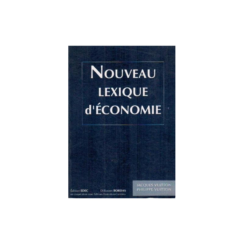 Nouveau lexique d'économie