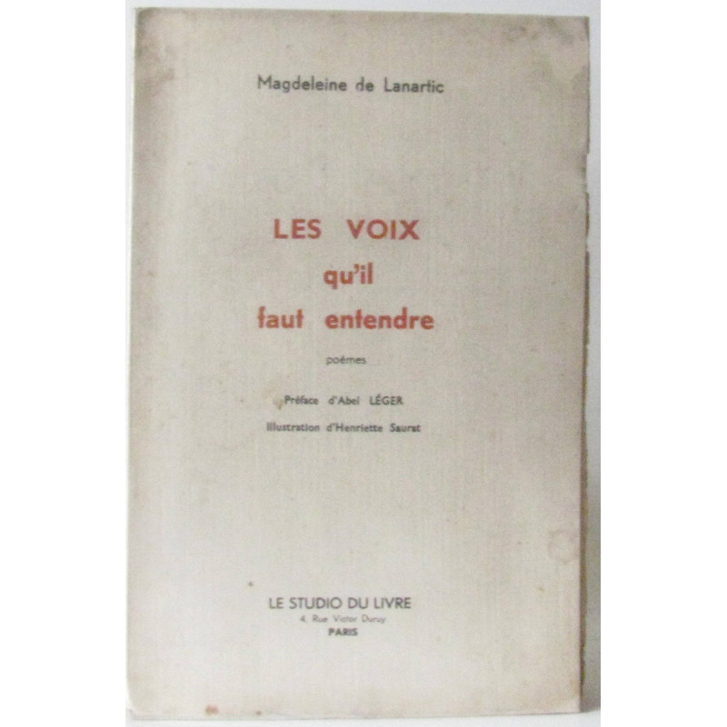 Les voix qu'il faut entendre