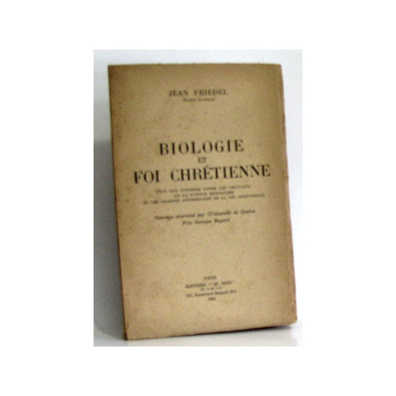 Biologie et foi chrétienne