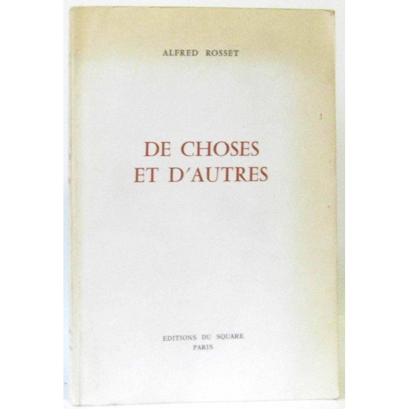 De choses et d'autres