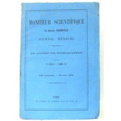 Moniteur Scientifique du Docteur Quesneville Journal Mensuel 20e...