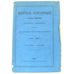 Moniteur Scientifique du Docteur Quesneville Journal Mensuel 20e...