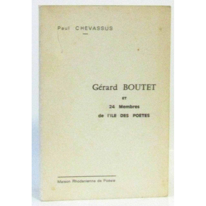 Gerard boutet et 24 membres de l'ile des poetes