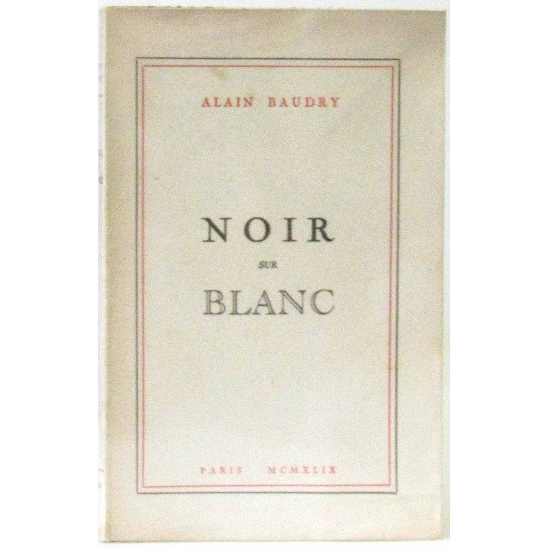 Noir sur blanc