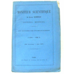 Moniteur Scientifique du Docteur Quesneville Journal Mensuel 20e...