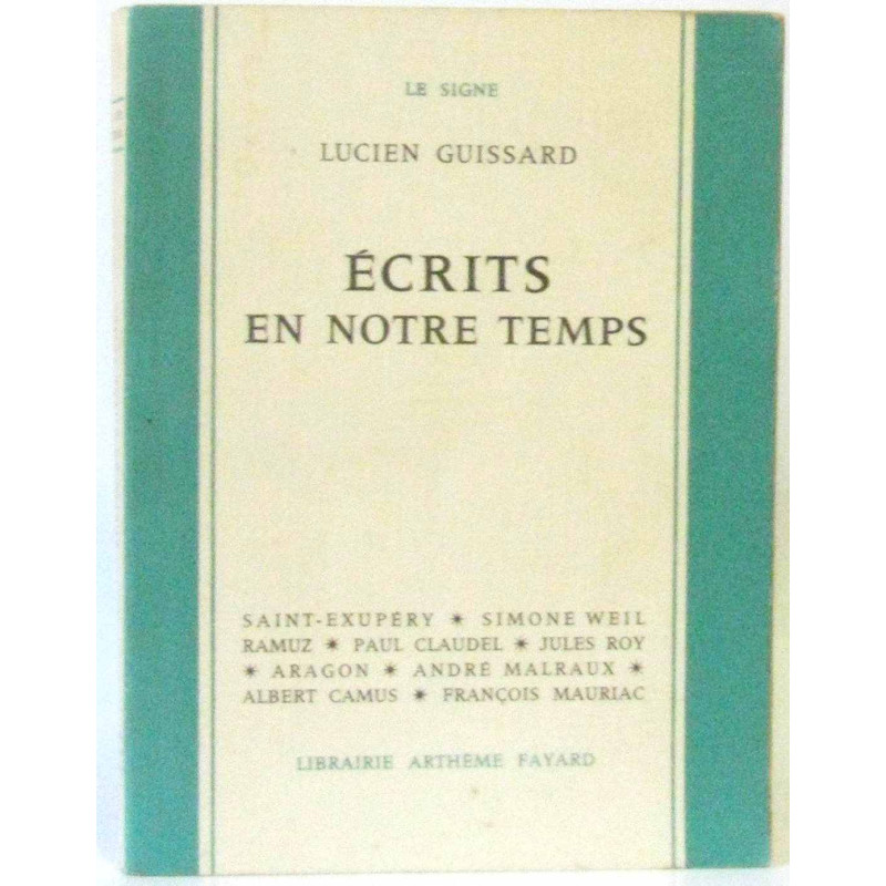 Ecrits en notre temps