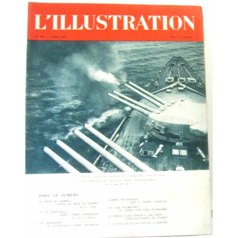 L'illustration n°5062 9 mars 1940 (journal hebdomadaire universel...