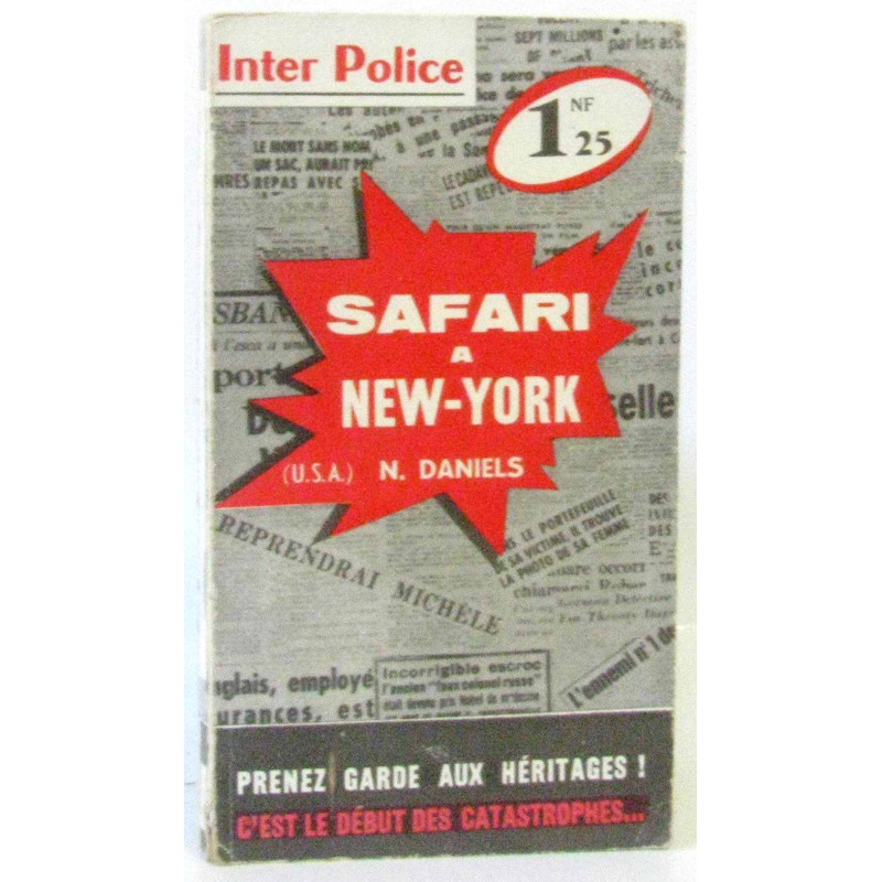 Safari à New York (collection policière internationale n°45)