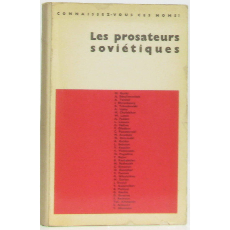 Les prosateurs soviétiques
