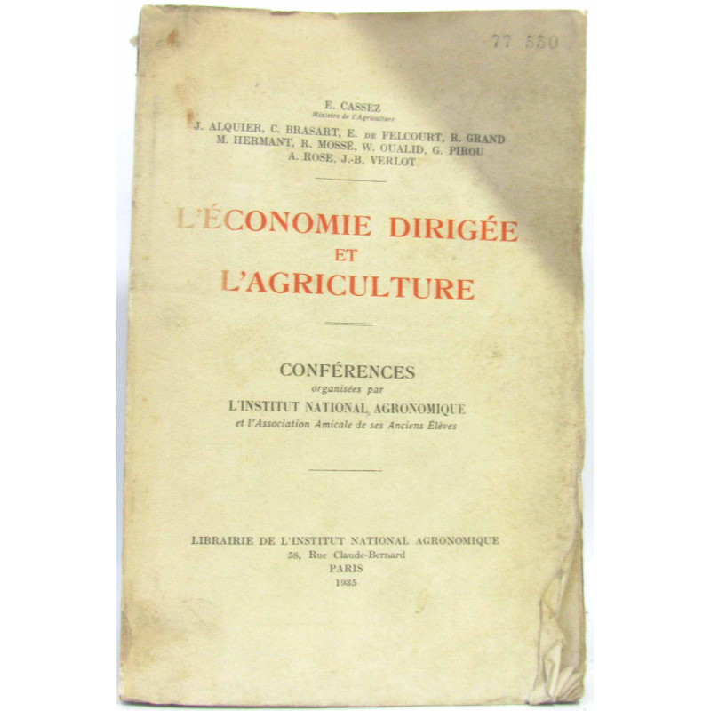 L'économie dirigée et l'agriculture