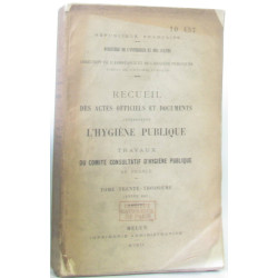 Receuil par ordre chronologique lois décrets circulaires etc......
