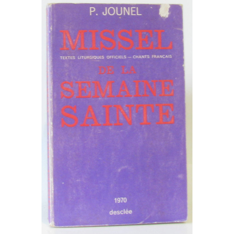 Missel de la sainte semaine