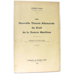 Une nouvelle théorie allemande du droit de la Guerre Maritime