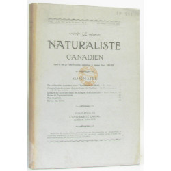 Le naturaliste canadien Vol LXII (VI de la 3e série) N°1 Québec...