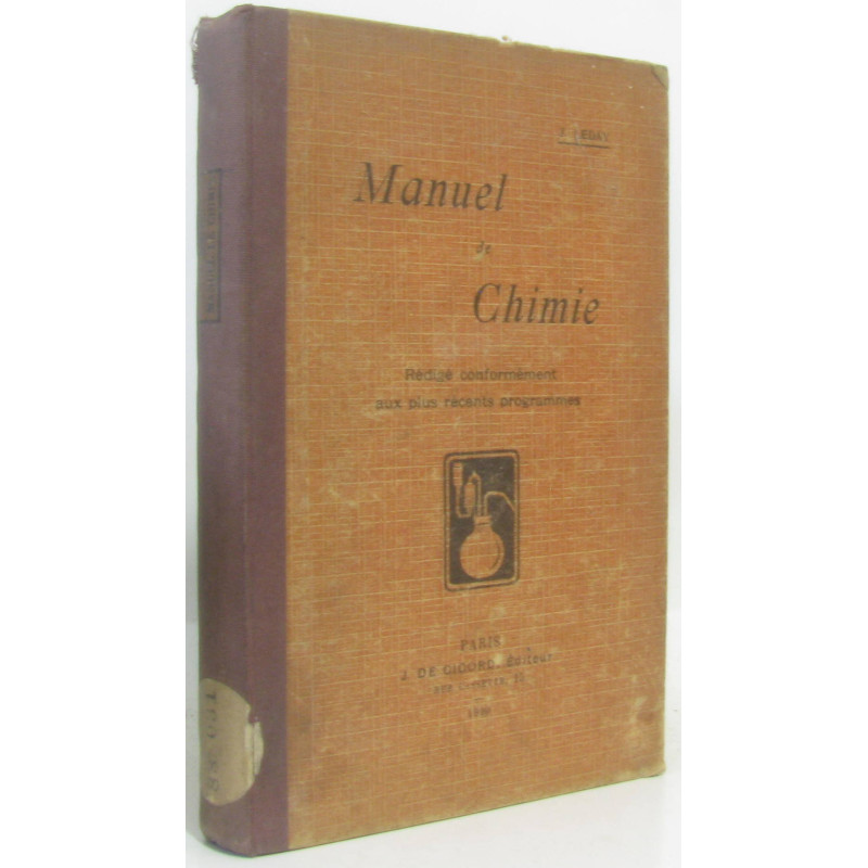 Manuel de chimie : rédige conformément aux plus récents programmes