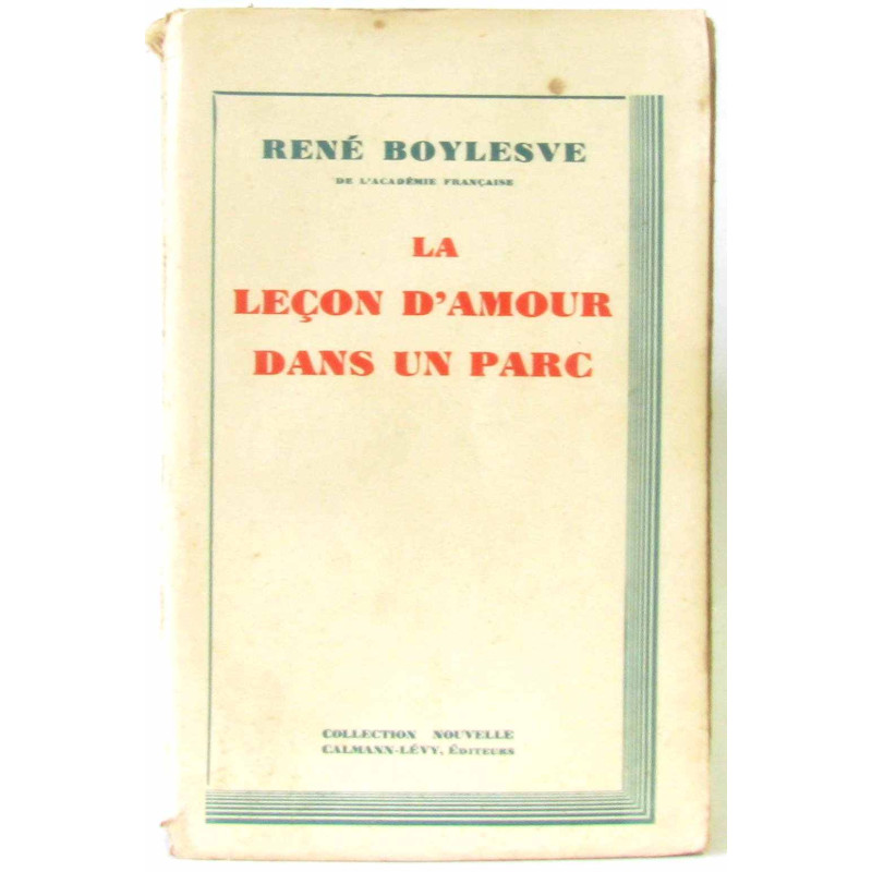 La lecon d'amour dans un parc