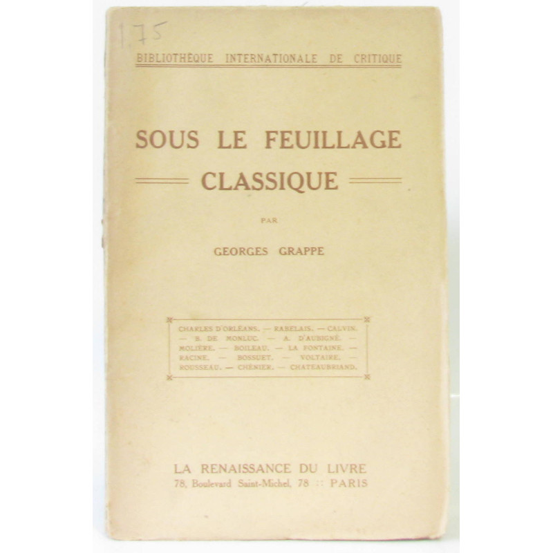 Sous le feuillage classique