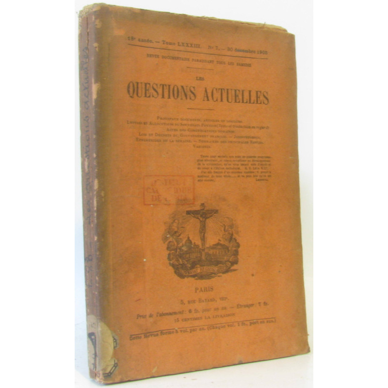 Les questions actuelles revue documentaire paraissant tous les...