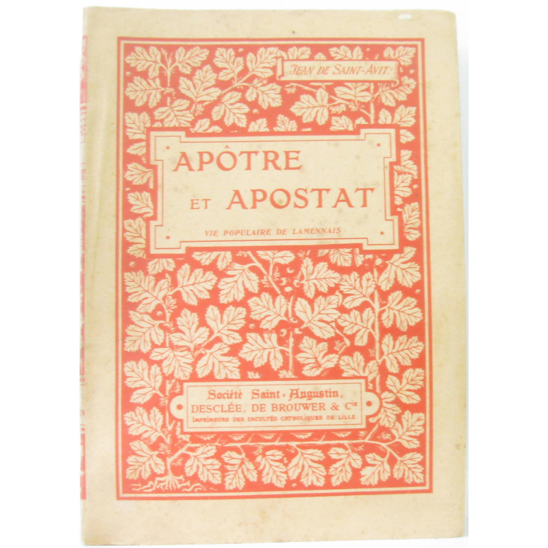 Apôtre et apostat vie populaire de Lamennais
