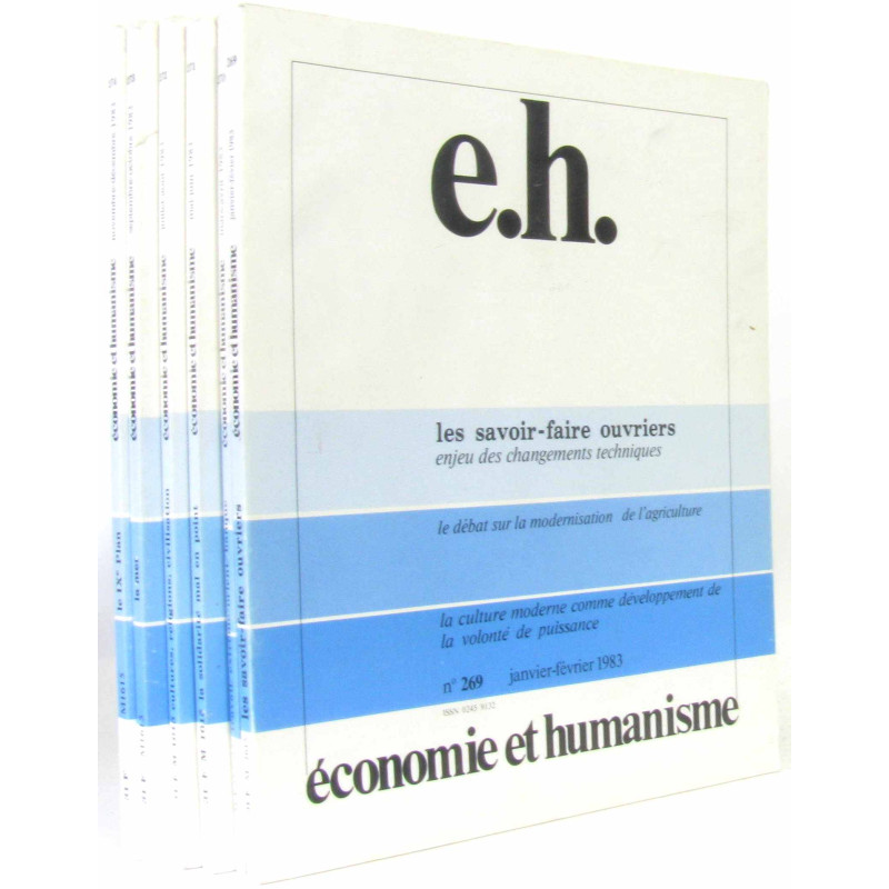 Économie et humanisme (année 1983 complète du n°269 au n°274)