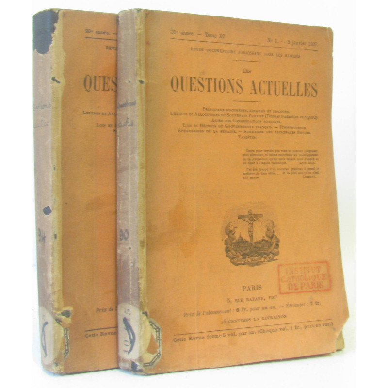 Les questions actuelles revue documentaire paraissant tous les...