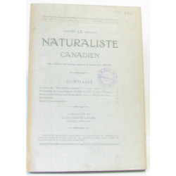 Le naturaliste canadien Vol LXI (V de la 3e série) n°1 janvier 1934