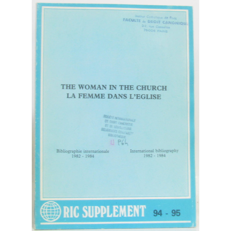The woman in the chruch - La Femme dans l'église Bibliographie...