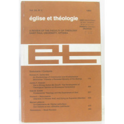 Église et théologie Vol 24 n°2 1993