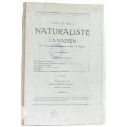 Le naturaliste canadien Vol. LXIII (VII de la 3e série) N°1 Québec...