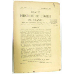 Revue d'histoire de l'église de France Tome XXXVII n°130...
