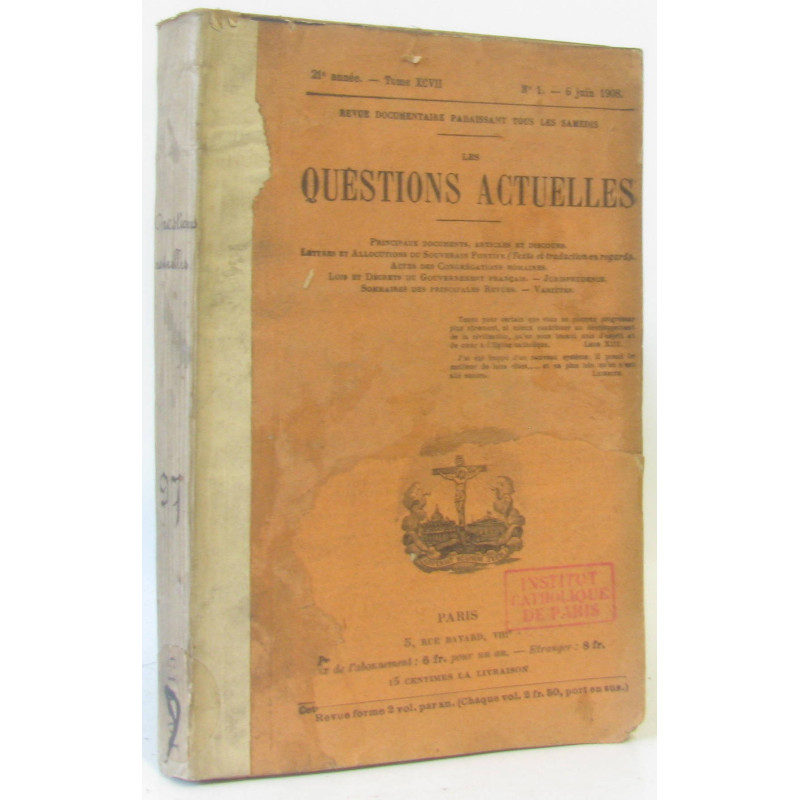 Les questions actuelles revue documentaire paraissant tous les...