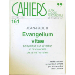 Cahiers pour croire aujourd'hui n°161 1er avril 1995 - Jean Paul...