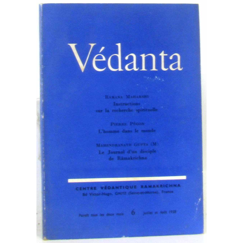 Védenta n°6 juillet et Août 1958