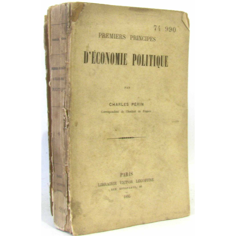 Premiers principes d'économie politique