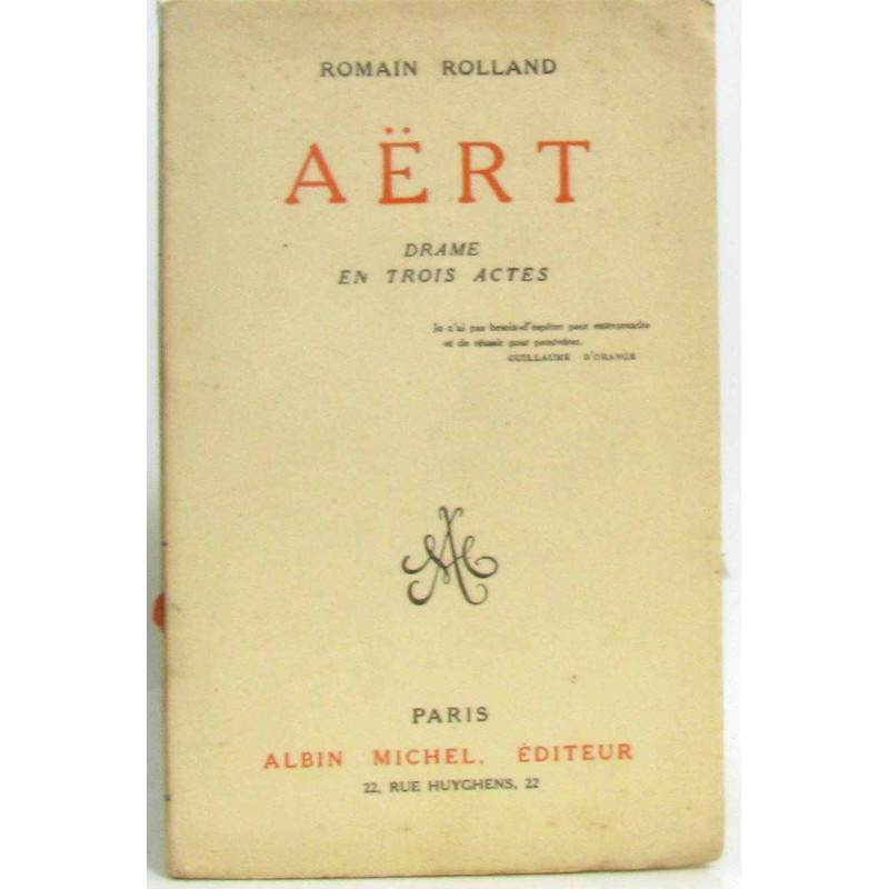Aërt - drame en trois actes