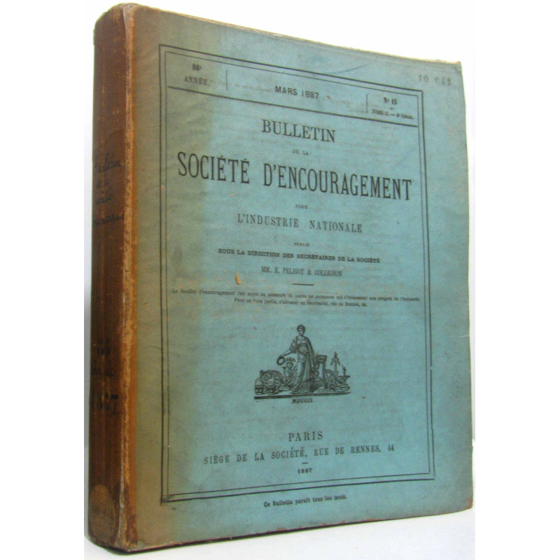 Bulletin de la société d'encouragement pour l'industrie nationale...