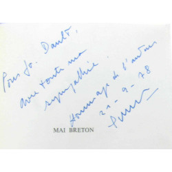Mai Breton (avec hommage de l'auteur manuscrit)