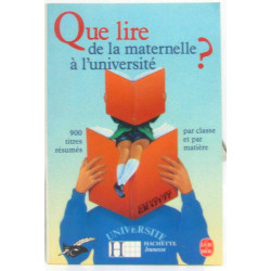 Que lire de la maternelle a l'universite
