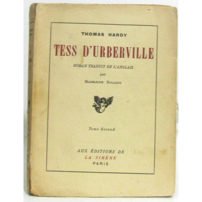 Tess d'urberville tome second