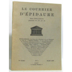 Le courrier d'épidaure - revue médico-littéraire paraissant dix...
